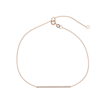 Pavé Diamond Bar Bracelet 0.25CTW - Le Bezel 