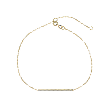 Pavé Diamond Bar Bracelet 0.25CTW - Le Bezel 