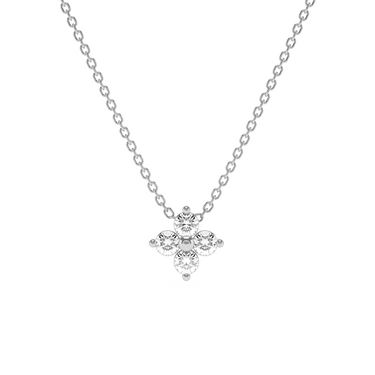Clover Diamond Necklace 0.15 CTW Real Diamond - Le Bezel 