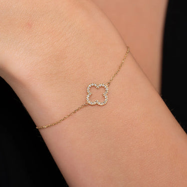 Clover Diamond Bracelet 0.23 CTW - Le Bezel