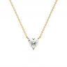Heart Cut Solitaire Necklace 0.25CT-1CT 18K Gold Vermeil Real Diamond - Le Bezel 