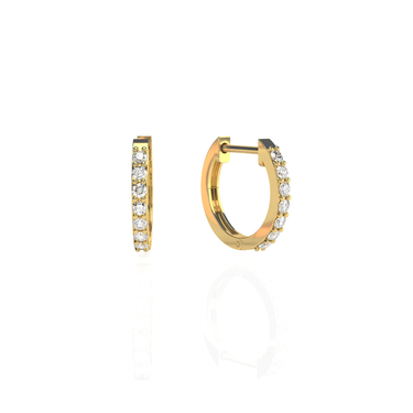 Diamond Hoop Earrings 0.5CTW - Le Bezel 