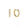 Diamond Hoop Earrings 0.5CTW - Le Bezel 