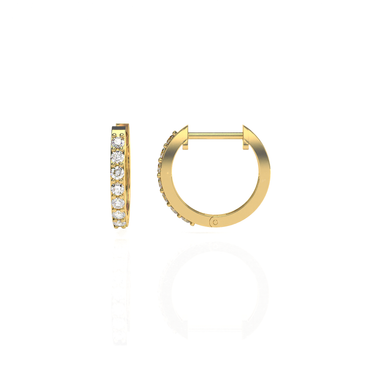 Diamond Hoop Earrings 0.5CTW - Le Bezel 