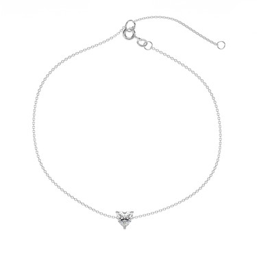 Solitaire Heart Diamond Bracelet 0.25 - 1 CT Real Diamond - Le Bezel 
