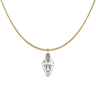 Marquise Cut Diamond Snake Chain Necklace - Le Bezel 