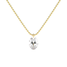 Drilled Oval Cut Diamond Beam Chain Necklace - Le Bezel 