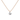 Drilled Heart Cut Diamond Beam Chain Necklace