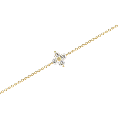 Clover Diamond Cluster Bracelet - Le Bezel 