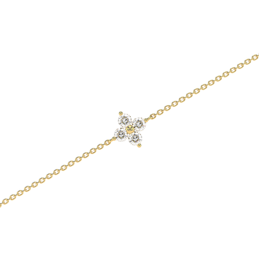 Clover Diamond Cluster Bracelet - Le Bezel 