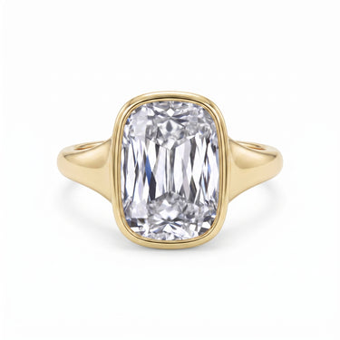 Bezel Ashoka Cut Diamond Engagement Ring