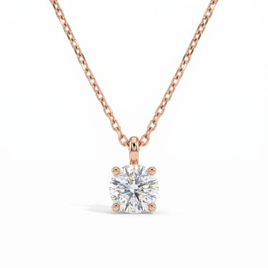 Round Brilliant Diamond Pendant Necklace