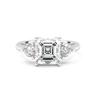 Amelie Three Stone Asscher Cut Diamond Ring - Beyon Diamond