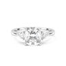 Amelie Three Stone Cushion Cut Diamond Ring - Beyon Diamond