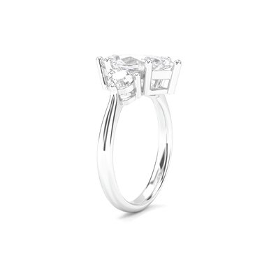 Amelie Three Stone Marquise Cut Diamond Ring - Beyon Diamond
