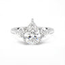 Amelie Three Stone Pear Cut Diamond Ring - Beyon Diamond