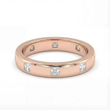 Asscher Inlay Eternity Band 0.6 CTW - Beyon Diamond