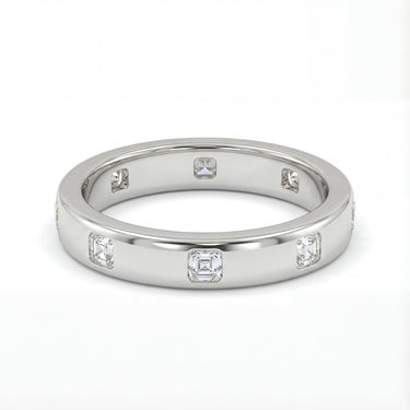 Asscher Inlay Eternity Band 0.6 CTW - Beyon Diamond