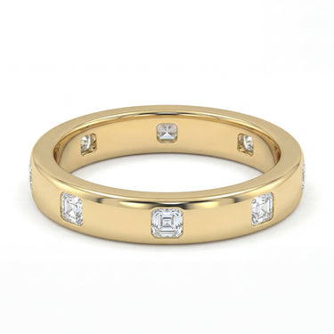 Asscher Inlay Eternity Band 0.6 CTW - Beyon Diamond