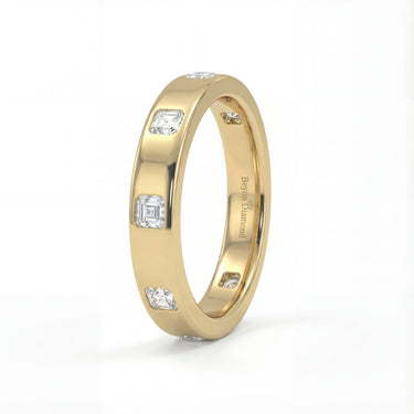 Asscher Inlay Eternity Band 0.6 CTW - Beyon Diamond