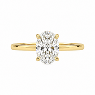 4 Prong Solitaire Oval Cut Diamond Ring