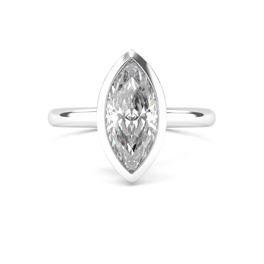 Bezel Marquise Cut Diamond Ring - Beyon Diamond