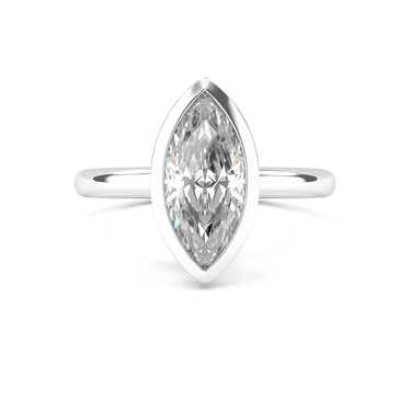 Bezel Marquise Cut Diamond Ring - Beyon Diamond