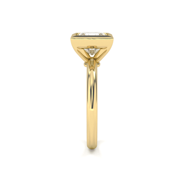 Bezel Princess Cut Diamond Ring - Beyon Diamond