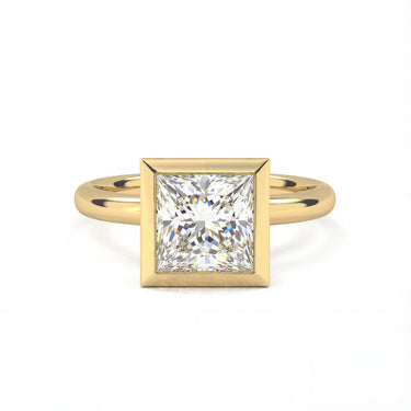Bezel Princess Cut Diamond Ring - Beyon Diamond