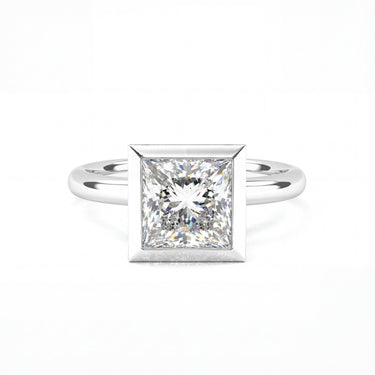 Bezel Princess Cut Diamond Ring - Beyon Diamond
