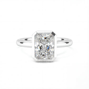 Bezel Radiant Cut Diamond Ring - Beyon Diamond