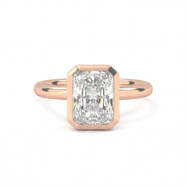 Bezel Radiant Cut Diamond Ring - Beyon Diamond