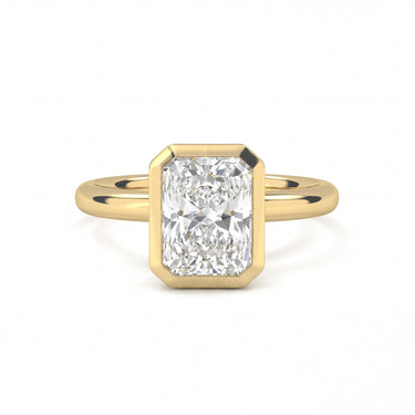 Bezel Radiant Cut Diamond Ring - Beyon Diamond