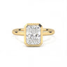 Bezel Radiant Cut Diamond Ring - Beyon Diamond