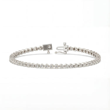 Bezel Set Round Diamond Tennis Bracelet - Beyon Diamond