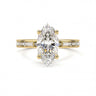 Channel Setting Baguette Pavé Engagement Ring - Marquise Cut - Beyon Diamond