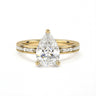Channel Setting Baguette Pavé Engagement Ring - Pear Cut - Beyon Diamond