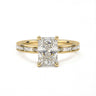 Channel Setting Baguette Pavé Engagement Ring - Radiant Cut - Beyon Diamond