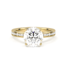 Channel Setting Baguette Pavé Engagement Ring - Round Cut - Beyon Diamond