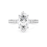 Channel Setting Pavé Engagement Ring - Marquise Cut - Beyon Diamond