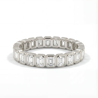 Classic Emerald Bezel Eternity Band 2.7 CTW - Beyon Diamond