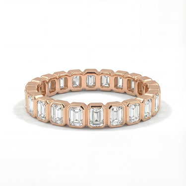 Classic Emerald Bezel Eternity Band 2.7 CTW - Beyon Diamond
