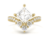 Crown Pavé Engagement Ring - Asscher Cut - Beyon Diamond