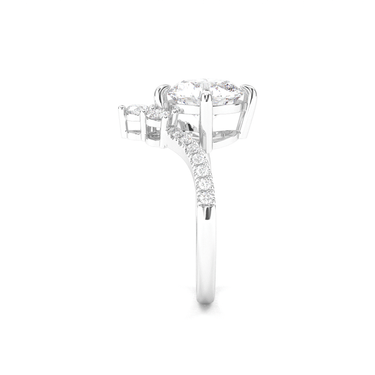 Crown Pavé Engagement Ring - Round Cut - Beyon Diamond
