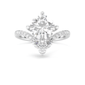 Crown Pavé Engagement Ring - Round Cut - Beyon Diamond