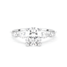 Cushion Cut with Marquise Side Stone Diamond Ring - Beyon Diamond