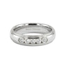 Dome Profile Five Stone Channel Set Band - Beyon Diamond