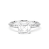 Double Row Pavé Engagement Ring - Asscher Cut - Beyon Diamond