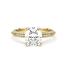 Double Row Pavé Engagement Ring - Cushion Cut - Beyon Diamond