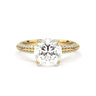 Double Row Pavé Engagement Ring - Round Cut - Beyon Diamond
